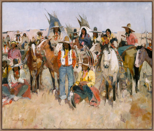 Jicarilla Apache Fiesta, LaVerne Nelson Black, 1934 on Canvas