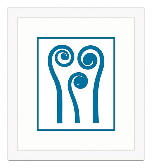 Graphic Stem in Blue IV