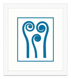 Graphic Stem in Blue IV