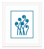 Graphic Stem in Blue V