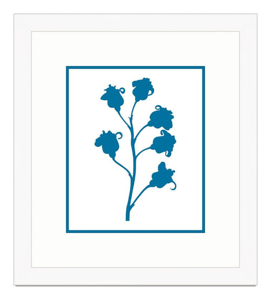 Graphic Stem in Blue VI