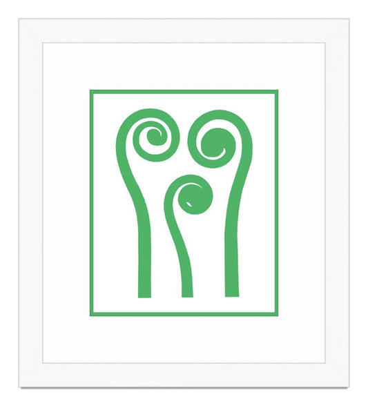 Graphic Stem in Green IV