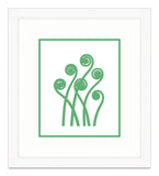 Graphic Stem in Green VI