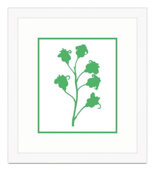 Graphic Stem in Green VII