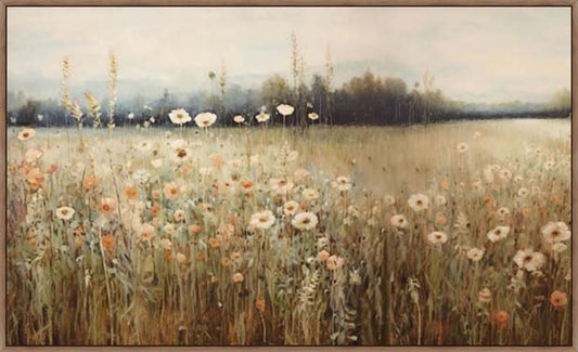 Wildflowers at Dawn I on Canvas