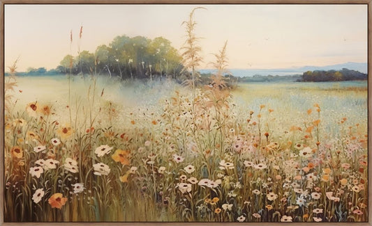 Wildflowers at Dawn II on Canvas