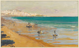The Beach, Tangier, Sir John Lavery, 1911 on Canvas