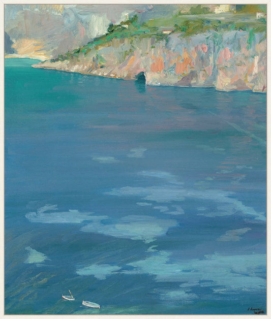 The Little White Boats, Cap Ferot, Sir John Lavry, 1921 on Canvas