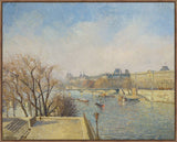 The Lourve - Morning Sunlight, Camille Pissaro, 1901 on Canvas