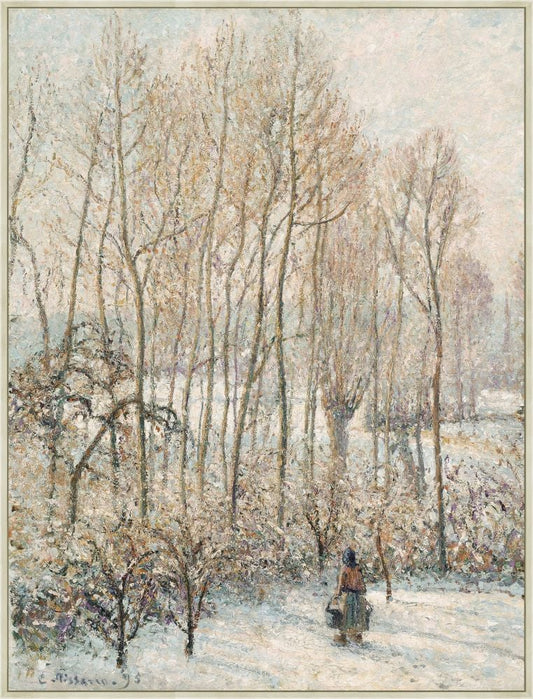 Morning Sunlight on the Snow, Camille Pissaro, 1895 on Canvas