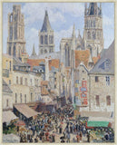 Rue de Epicerie Rouen, Camille Pissaro, 1898 on Canvas