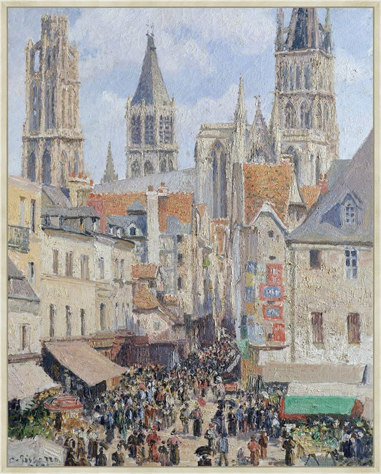 Rue de Epicerie Rouen, Camille Pissaro, 1898 on Canvas