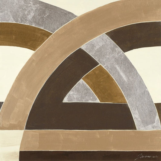 Intersecting Arcs I Boxed Canvas