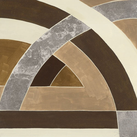 Intersecting Arcs II Boxed Canvas