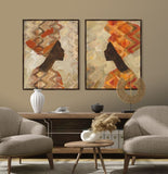 African Beauty II on Canvas
