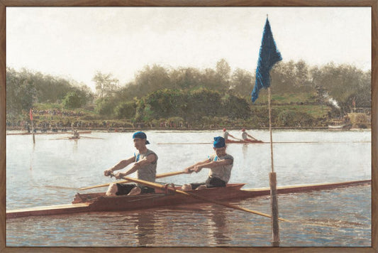 Biglin Brothers - Turning the Stake on Canvas by Thomas Eakins, 1873
