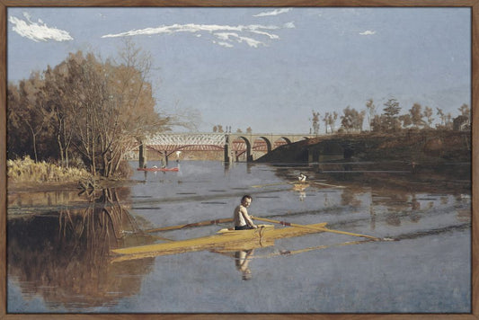 The Champion Single Sculls on Canvas Thomas Eakins 1871