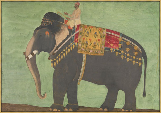 Portrait of the Elephant on Canvas