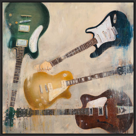 Guitar II on canvas