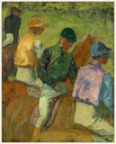Four Jockeys on Canvas