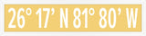 Naples Coordinates in Lemon Drop