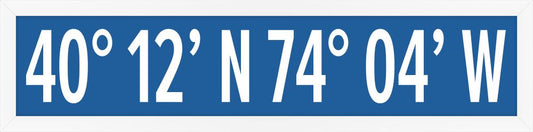 Manasquan Coordinates in Strong Blue