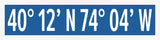 Manasquan Coordinates in Strong Blue