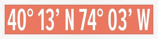 Sea Girt  Coordinates in Peachy Pink