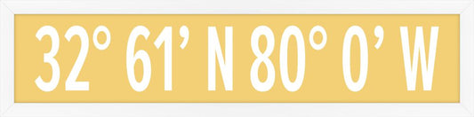 Kiawah Island  Coordinates in Lemon Drop