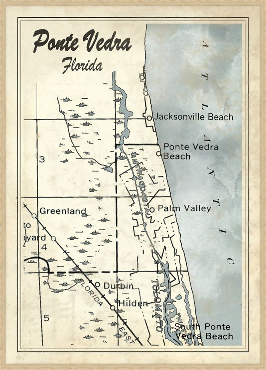 Vedra Beach Light Blue and off white