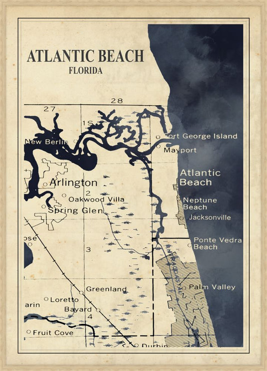 Atlantic Beach in Dark Navy