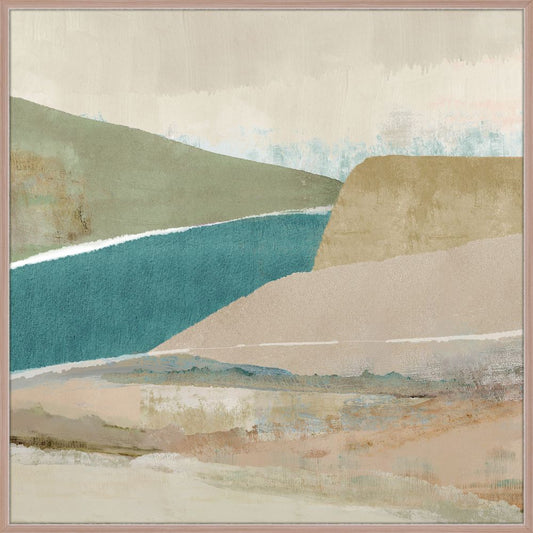 Bright Stone Bay II on Canvas