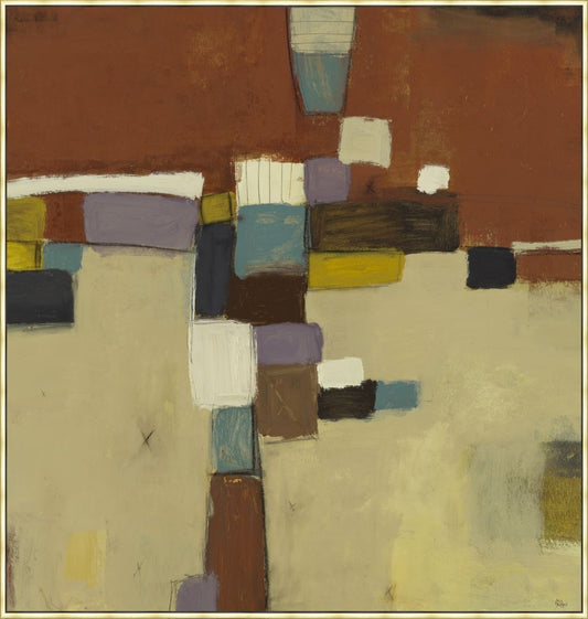 Brown Squares on Canvas