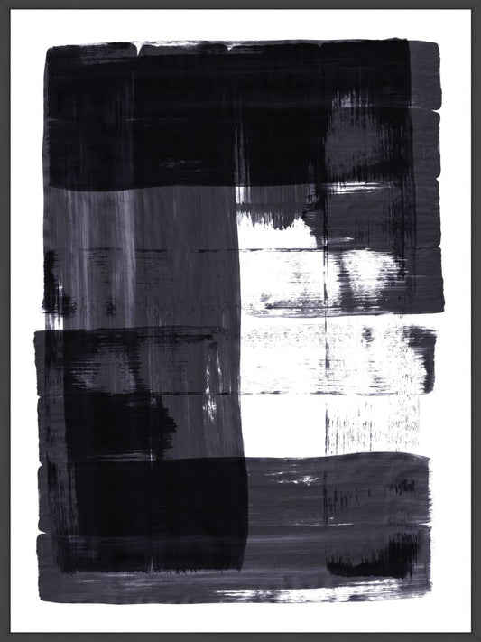 Square Black Stroke II on Canvas