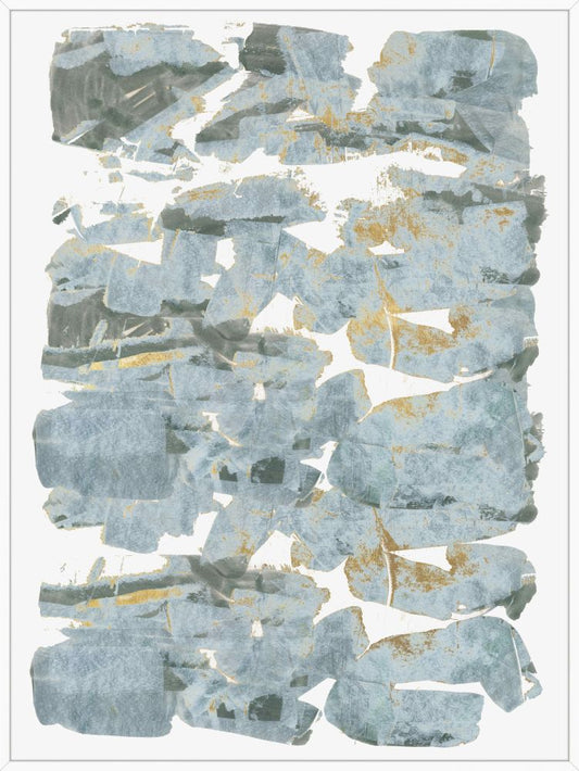 Blue and White Clouds I on Canvas