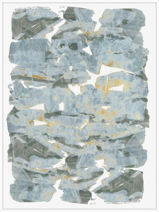 Blue and White Clouds II on Canvas