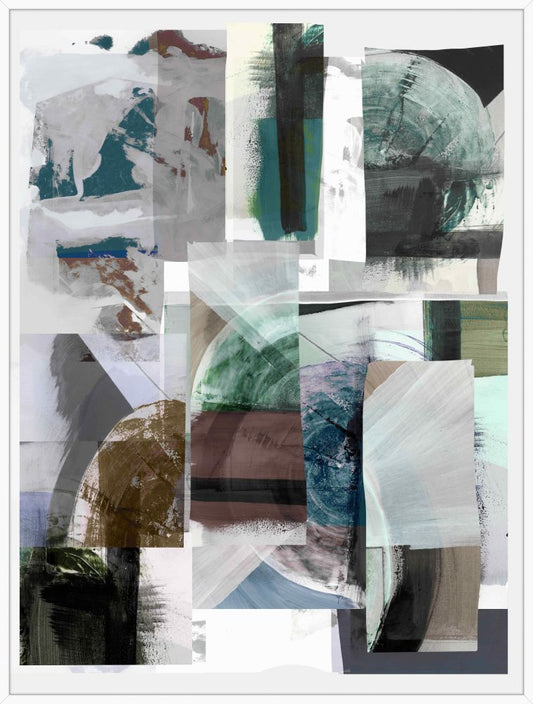 Inky Patchwork II on Canvas