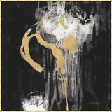 Golden Rain BW I on Canvas