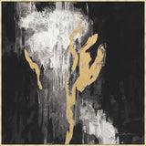 Golden Rain BW II on Canvas