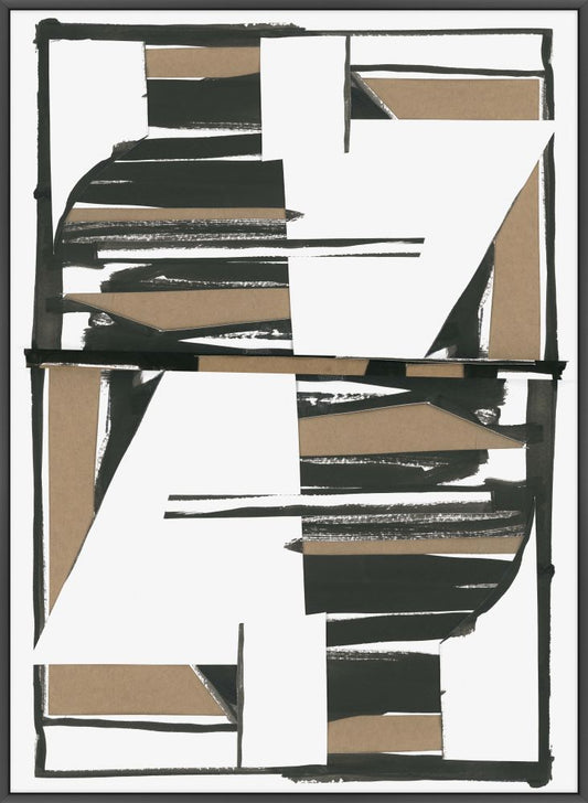 Black and Tan II on Canvas