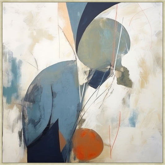 Teal Abstractions II on Canvas