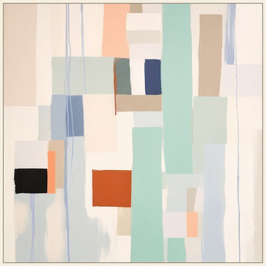 Blue Abstract Visionaries II on Canvas