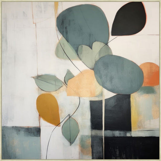 Teal Abstractions I Grande on Canvas