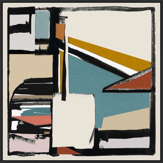 Neutral - Black and Tan I  on Canvas