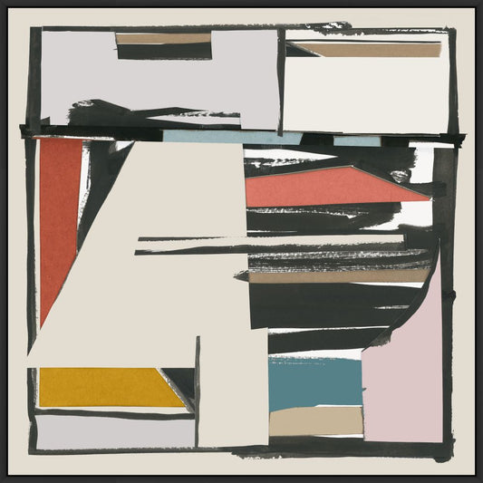 Neutral - Black and Tan II  on Canvas