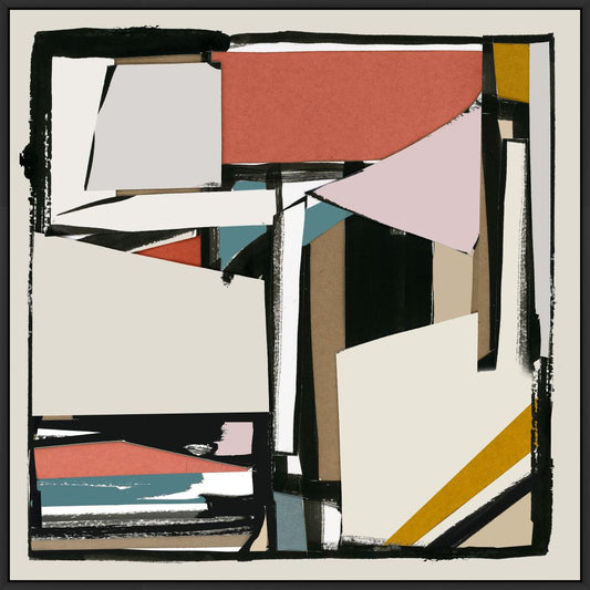 Neutral - Black and Tan III  on Canvas