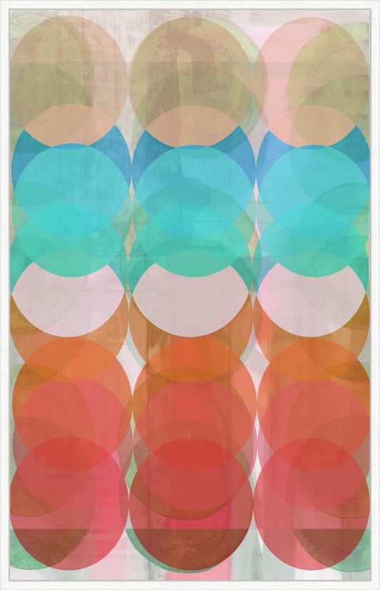 Gradient Circles I on Canvas