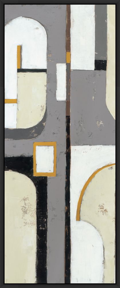 Gray Brown Black Panel II on Canvas