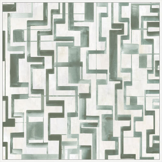 Green Labyrinth on Canvas