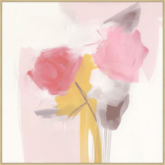 Crimson Forms II on Canvas